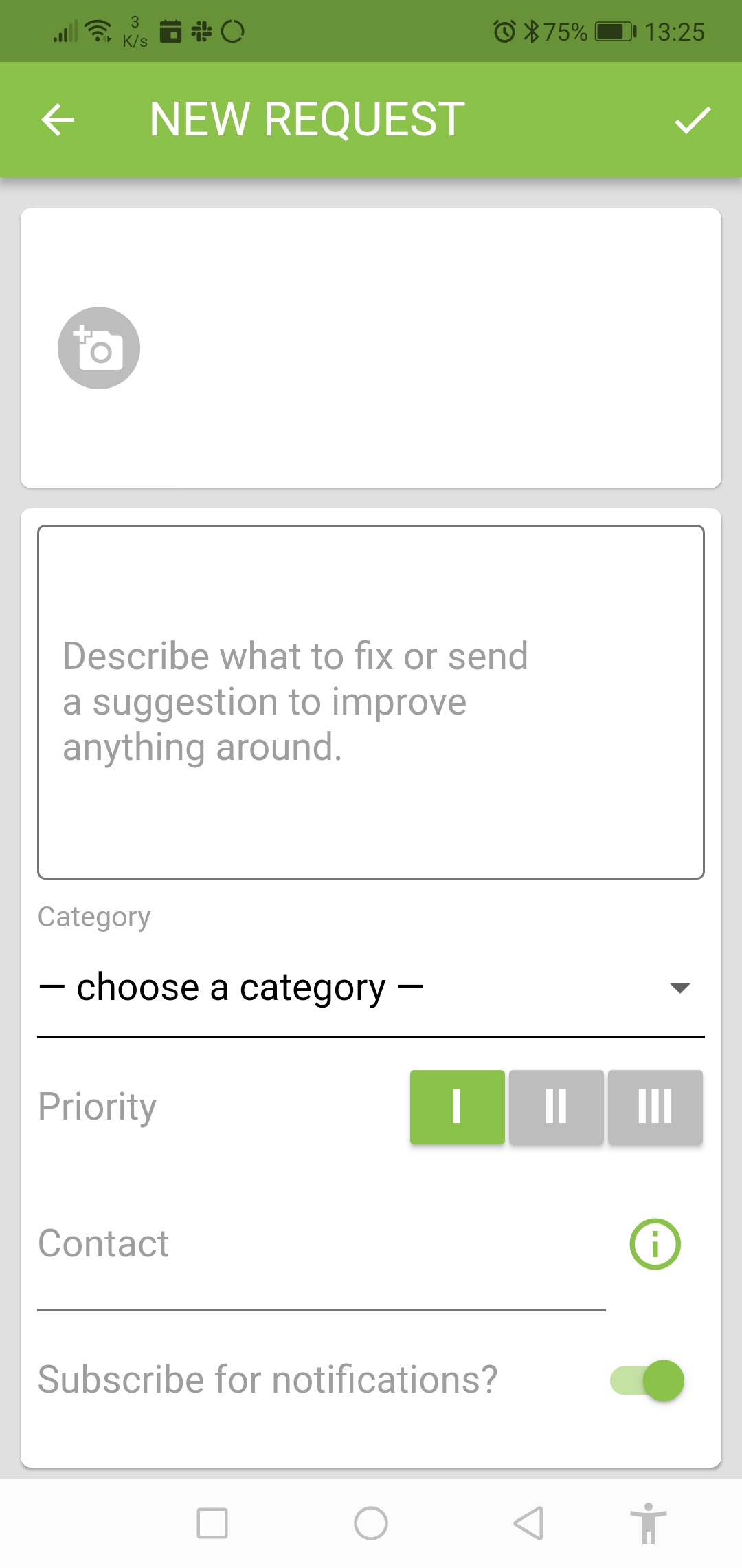 Select what’s going on